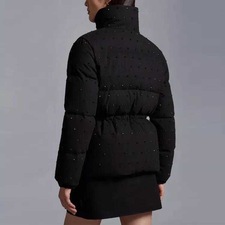Moncler Fuligule Giacca Piumino Corto Da Donna Down Jacket Women's Black-1