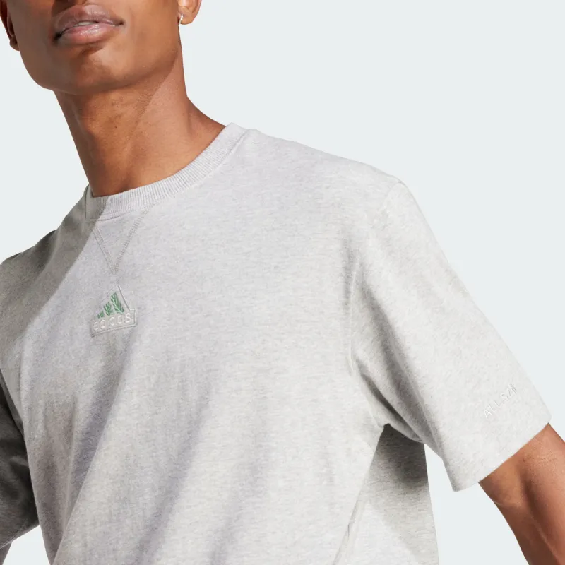 Adidas All Szn T Shirt Men's Medium Heather Gray-4
