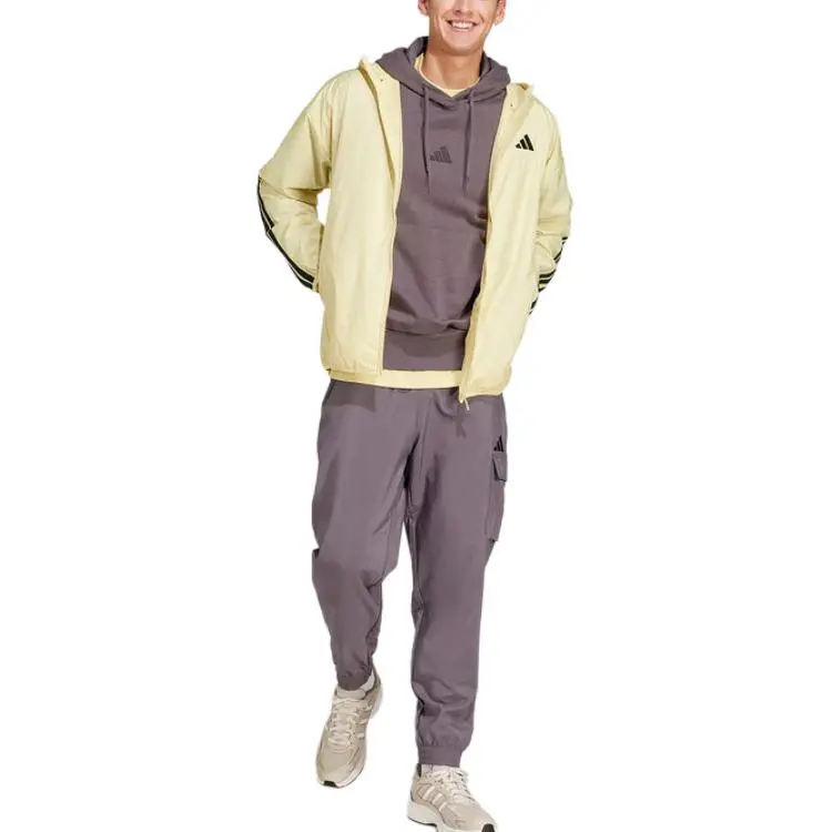 Adidas Casual Pants Men Gray-1