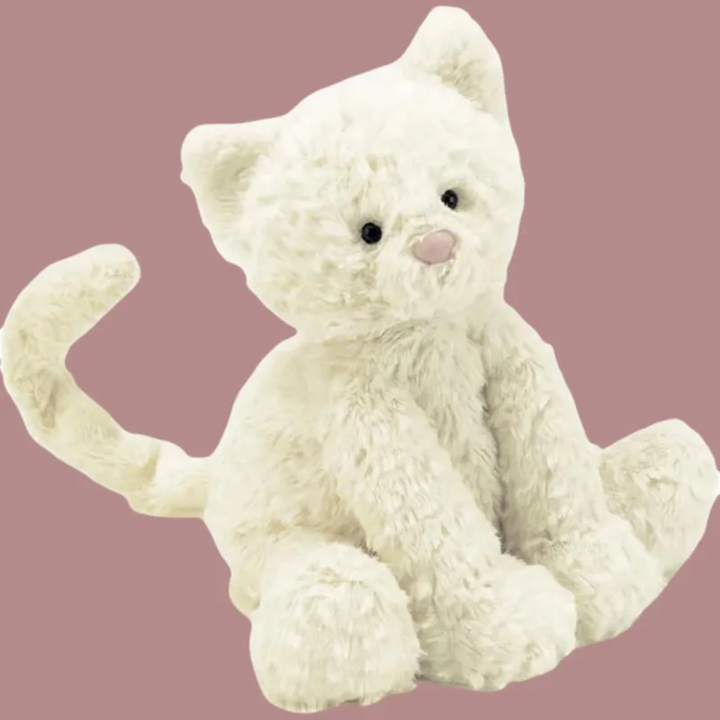 JELLYCAT Creative Soft And Cute Wave Cat Dolls Plush Doll 23cm Height In Sitting Posture-3