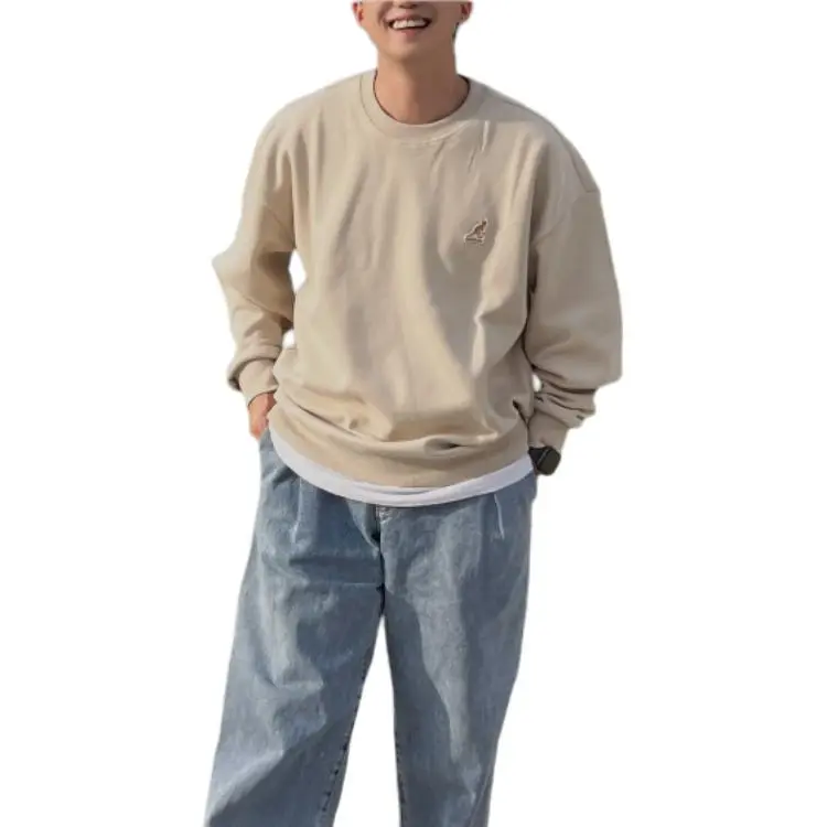 KANGOL Sweatshirts Men Beige-2