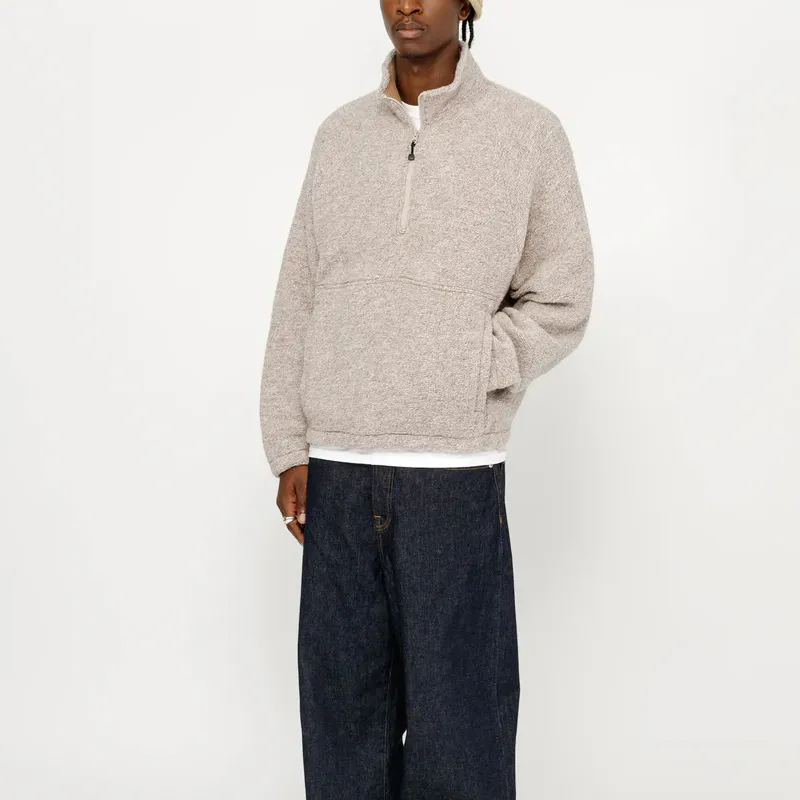 Stussy Wool Blend Sherpa Mock Neck-7