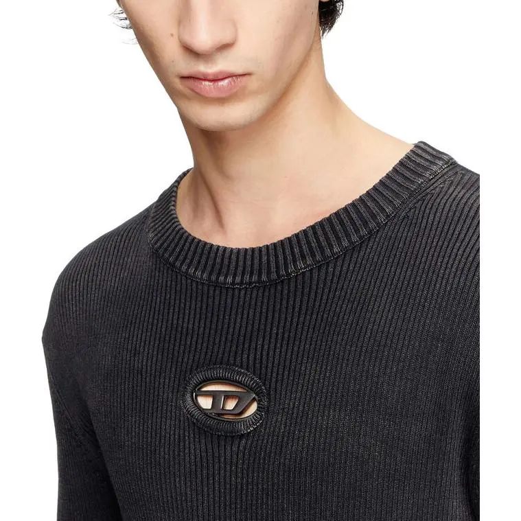 DIESEL Ribbed Logo Sweater-4