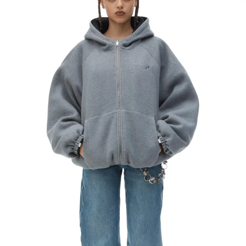Alexander Wang Reversible Raglan Zip Hoodie-1