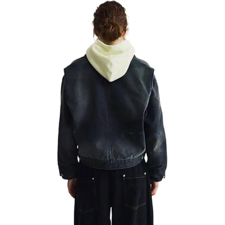 Norybrand 24FW Break Loose Series Jacket Unisex Washed Black-6