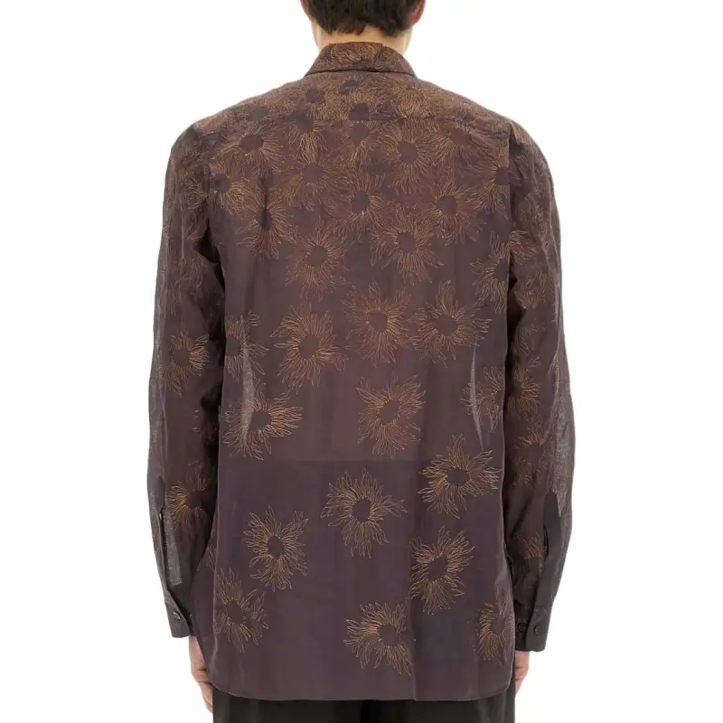 DRIES VAN NOTEN Shirt Men's Bordeaux Red-1