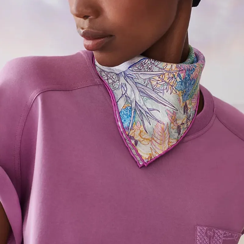 HERMES Silk Scarves Women's Purple-1