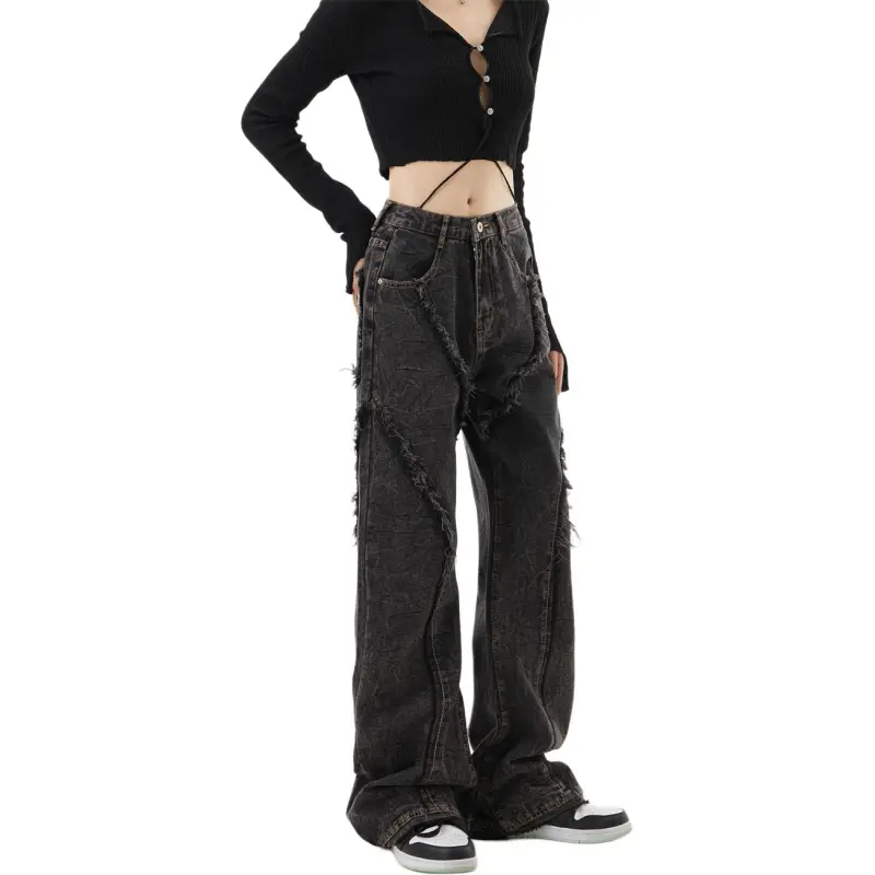 NHZN Jeans Unisex Black-5