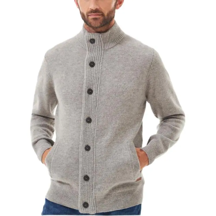 BARBOUR High Neck Button Up Cardigan-3
