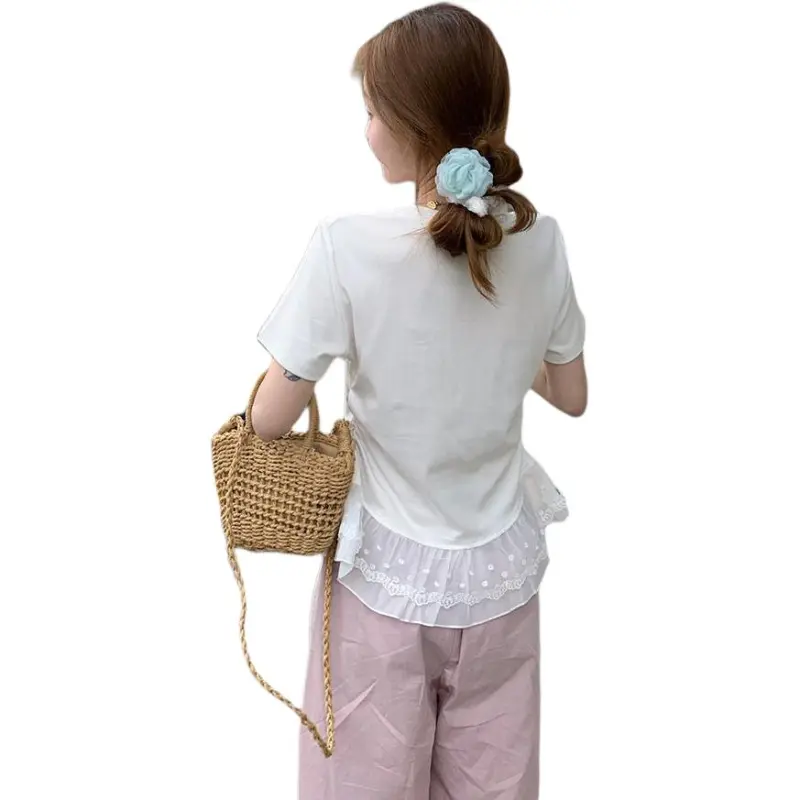 Flowers In Water T Shirt Women's-5