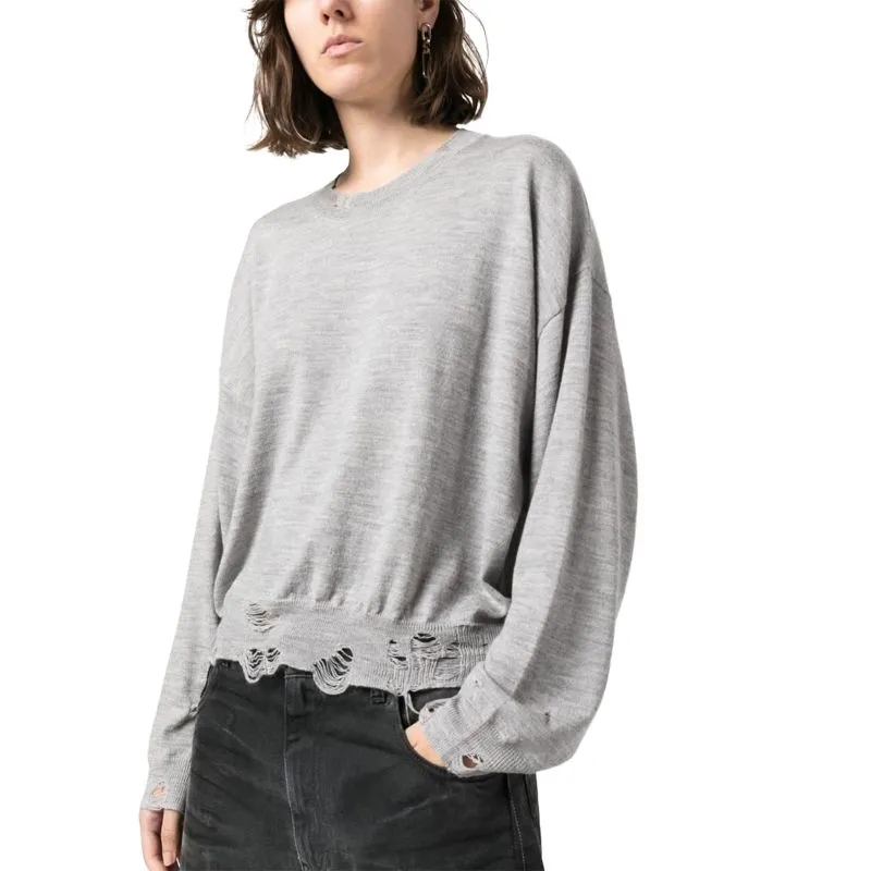 R13 Distressed Merino wool Jumper-5