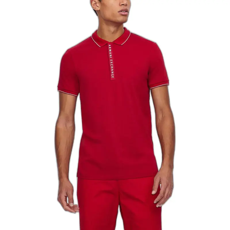 ARMANI EXCHANGEAE SS23 Polo Shirt Men's Red-1