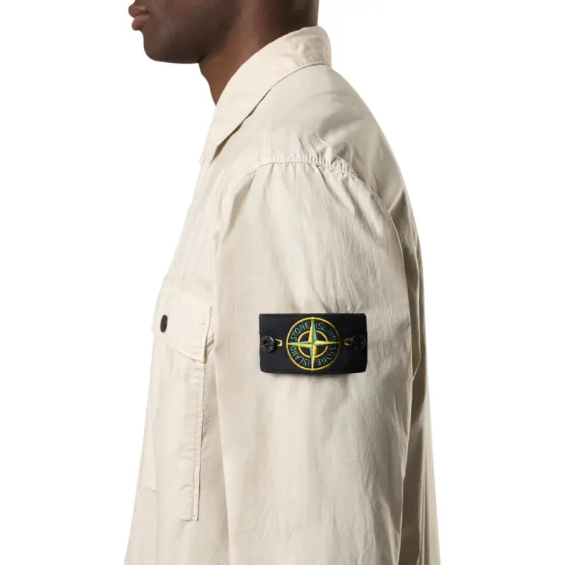 STONE ISLAND Logo Patch Overshirt-4
