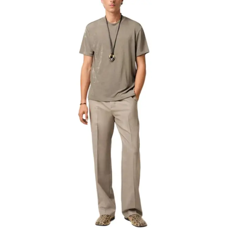 AMIPARIS Rib Jersey Short Sleeve T Shirt-2
