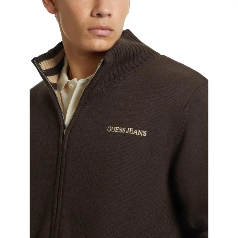 GUESS Sweaters Men Brown-3