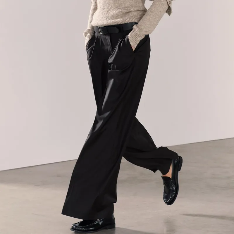 ZARA Casual Pants Women's Brown-3