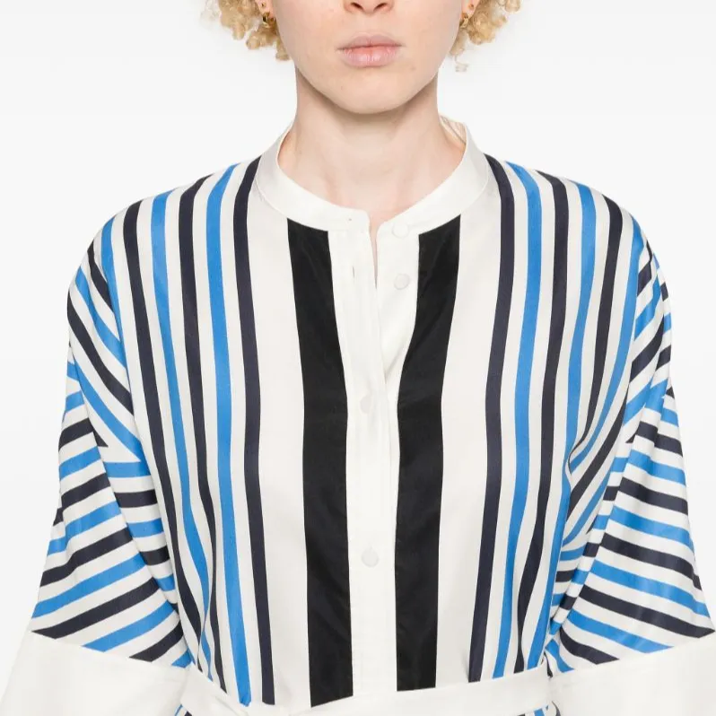 JOSEPH Dania Striped Shirtdress-4