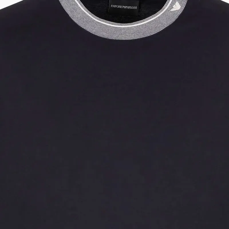 EMPORIO ARMANI Asv Jersey T shirt With Trimmed Crew Neck-2