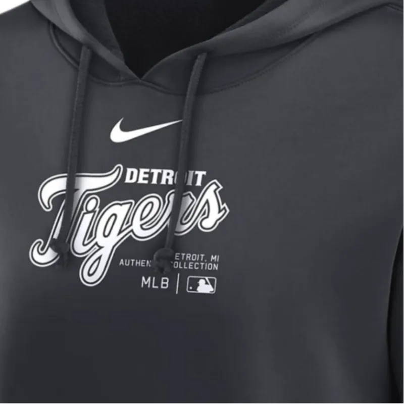 Nike Detroit Tigers Authentic Collection City Connect Women's Nike Therma Mlb Pullover Hoodie-2