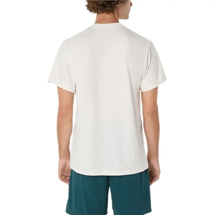 Asics T Shirts Men White-2