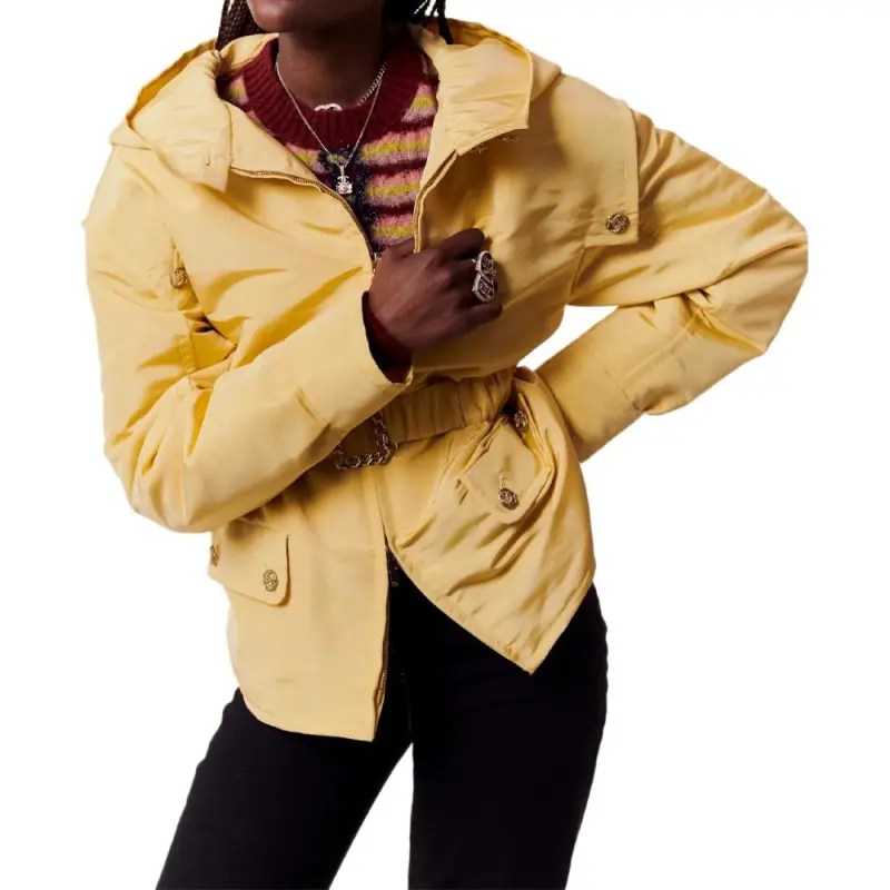 CHANEL FW23 Jackets Coats Women's Yellow-2