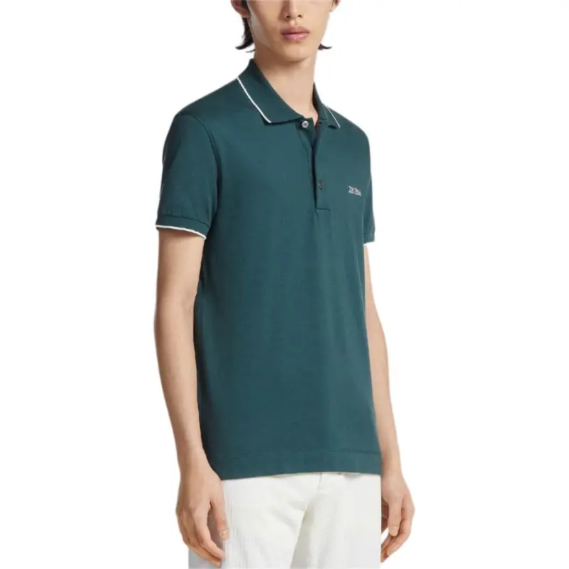 Ermenegildo Zegna Polo Shirts Men Green-2