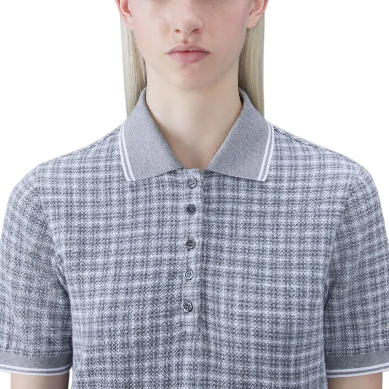 THOM BROWNE· Polo Shirt Women's Gray-3