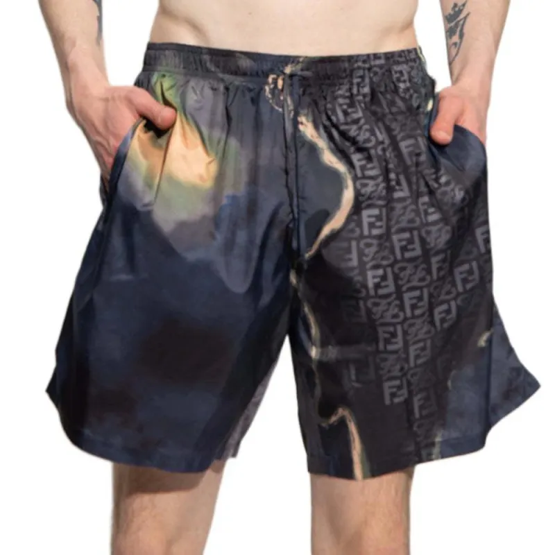 FENDI SS22 Casual Shorts Men's Black-2