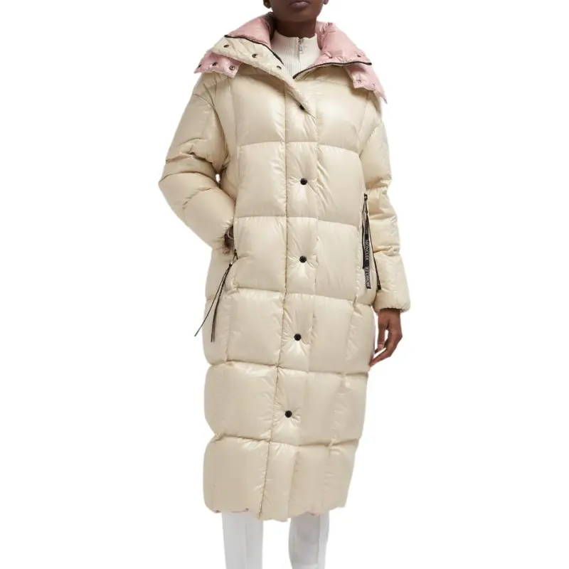 Moncler Down Jacket Women's Beige-2