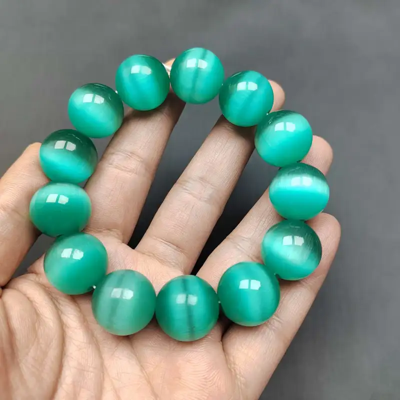 YOULING Glass Cat Eye Bracelets Unisex-8