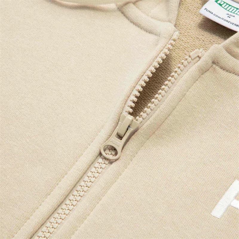 PUMA Sports Life Collection TEAM FZ HOODIE TR Sweatshirt Unisex Ecru-2