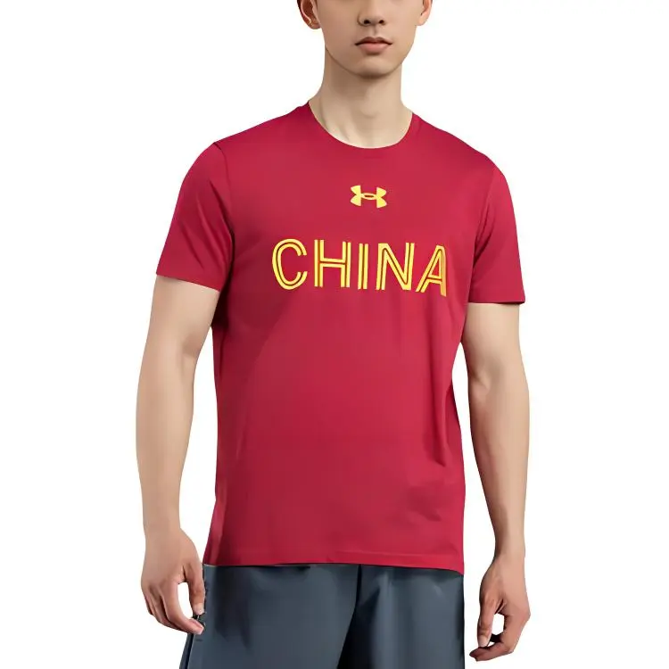 Under Armour T Shirts Men Red-3