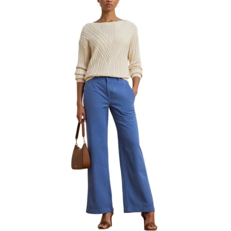 Polo Ralph Lauren SS25 Casual Pants Women's Blue-1