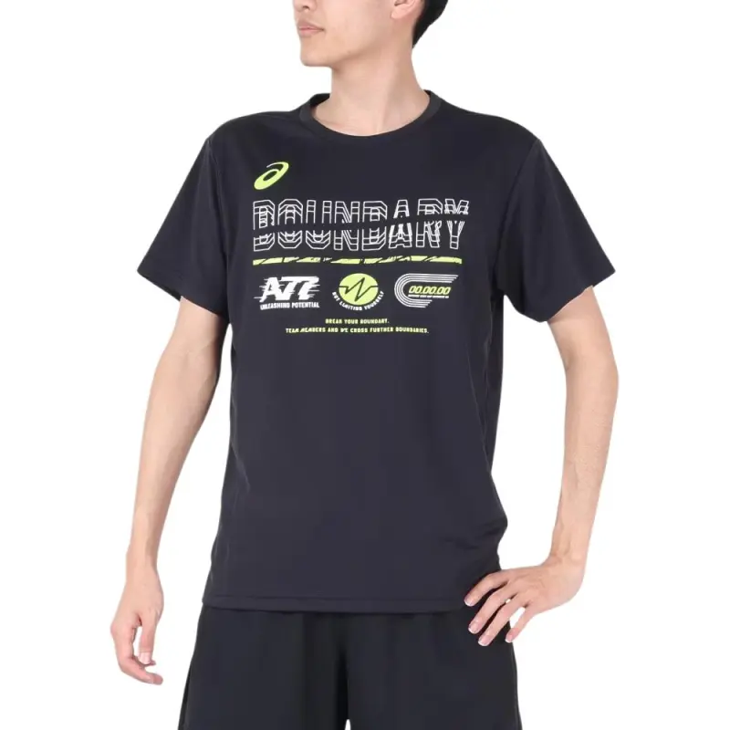 Asics T Shirts Men Black-1