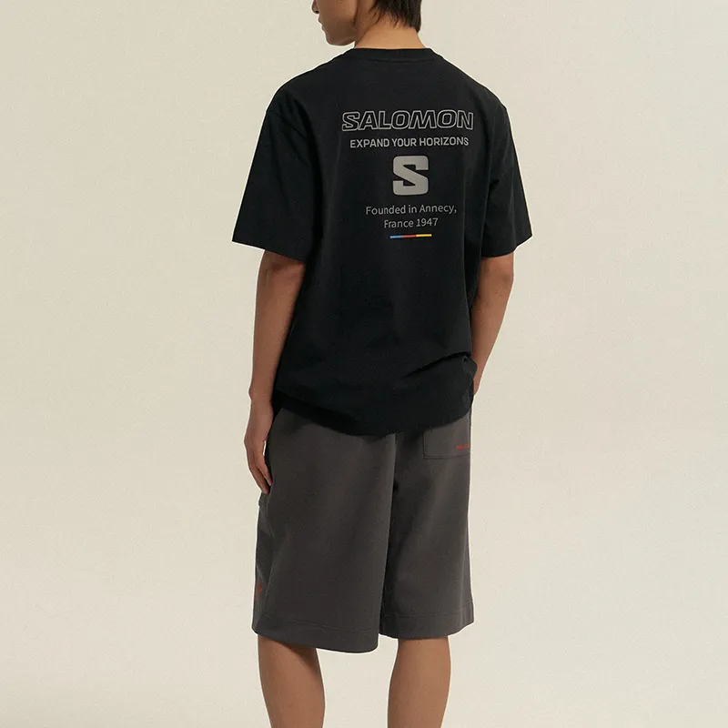 SALOMON UNI T Shirt Unisex Black-3