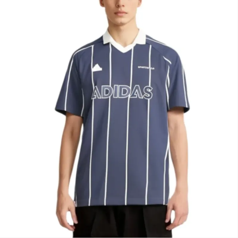 Adidas Polo Shirt Men's Ink Blue/Jade White-2
