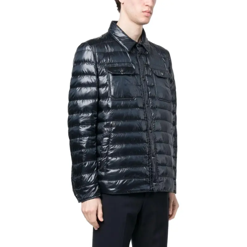 HERNO Long Sleeved Quilted Down Jacket-3