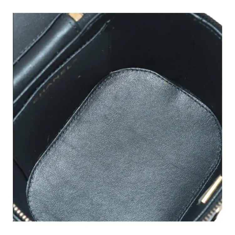 CHANEL Lambskin Bucket Bag, Portable Crossbody Bag, Shoulder Bag Medium Size Women's Black-3