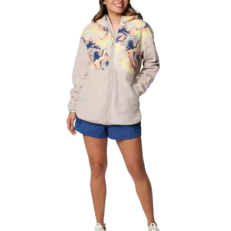 Columbia PFG Open Water Hooded Fleece Jacket Women's Beige-3