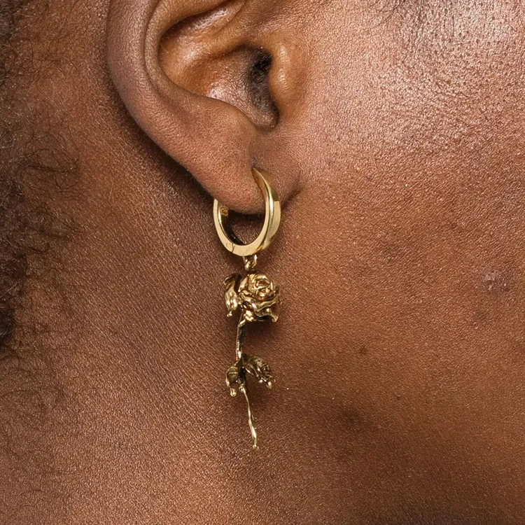 Alexander McQueen Rose Earrings-2