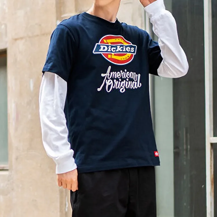 Dickies T Shirt Unisex Dark Marine Blue-2