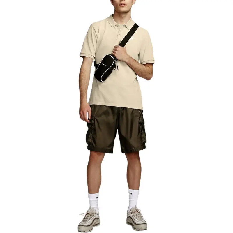 Nike Polo Shirts Men Khaki Milk Tea-4