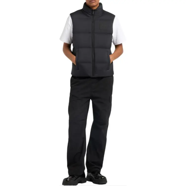 Moose Knuckles Logo Patch Reversible Down Vest-3