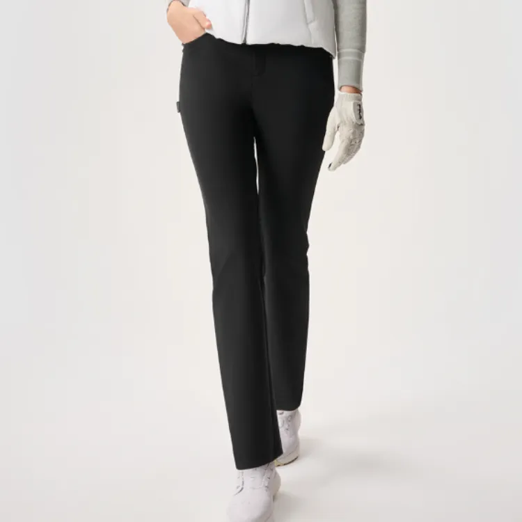 FILA Golf Collection Knitted Sports Pants Women's Black-3