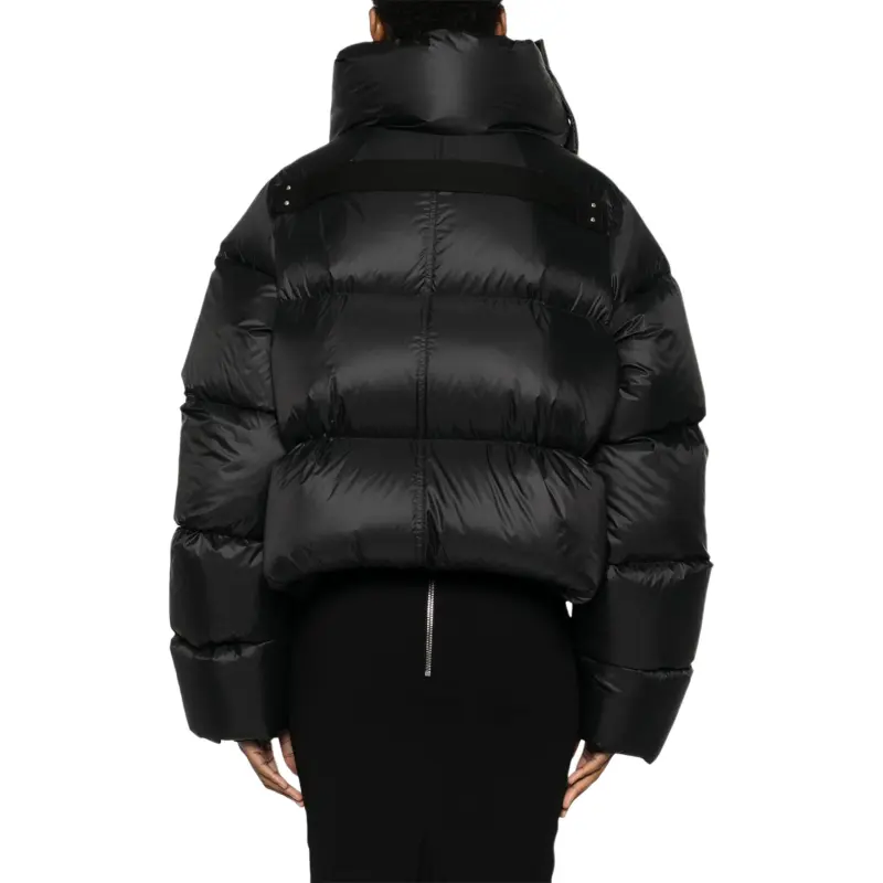 RICK OWENS Funnel Neck Jacket 'Black'-6