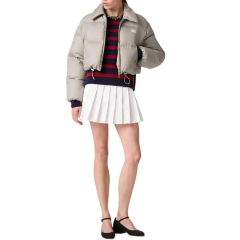 MIU MIU FW24 Down Jacket Women's Gray-1