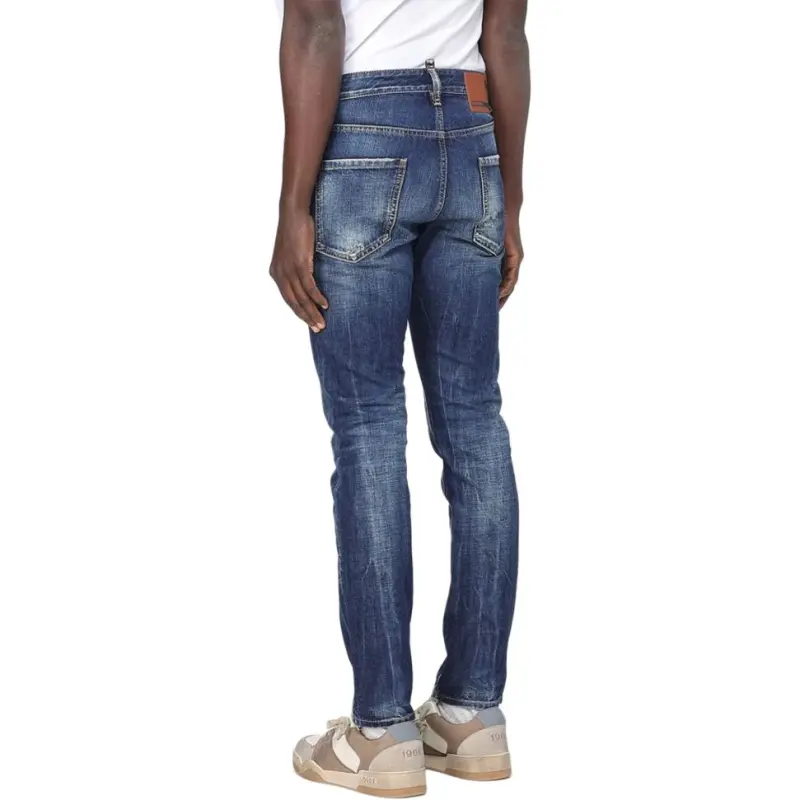 DSQUARED 2 Whiskering Effect Distressed Jeans-4