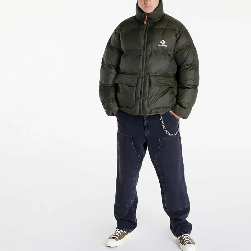 Converse Puffer Jacket Men's Army Green-2