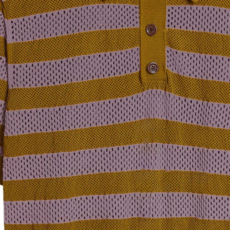 DRIES VAN NOTEN Striped Polo Shirt-4