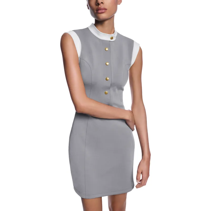 LOUIS VUITTON Technical Jersey Color Block Dress-3